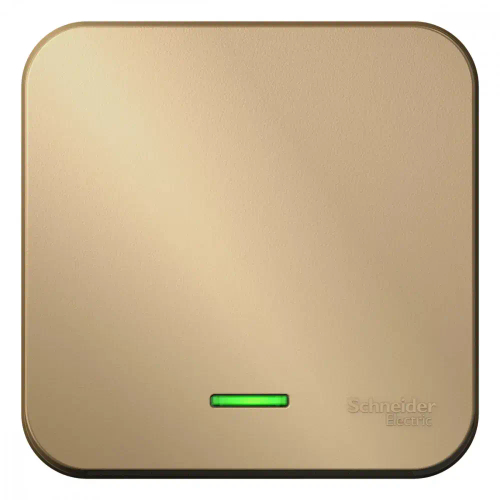 BLANCA О/У 1-клавишный ВЫКЛЮЧАТЕЛЬ (сх.1) с подсветкой, ИЗОЛ.ПЛ., 10А, 250В, ТИТАН