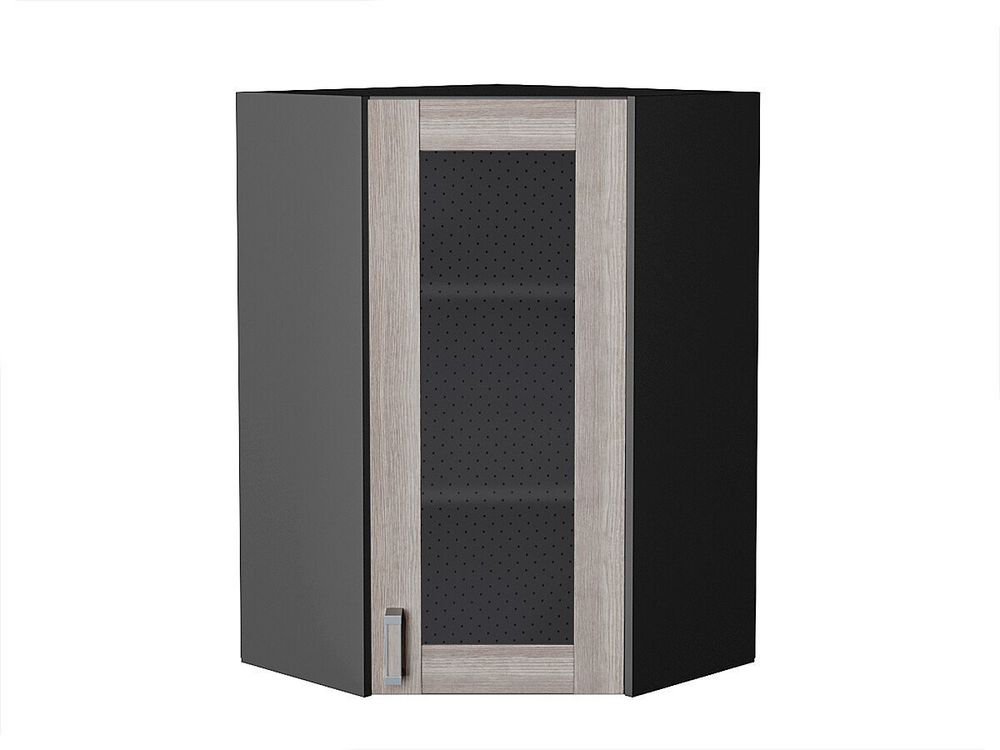 Шкаф верхний угловой остекленный Лофт