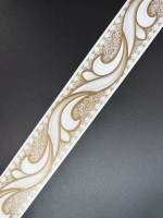 Бордюр для обоев бумажный 4 см окантовка лента белый