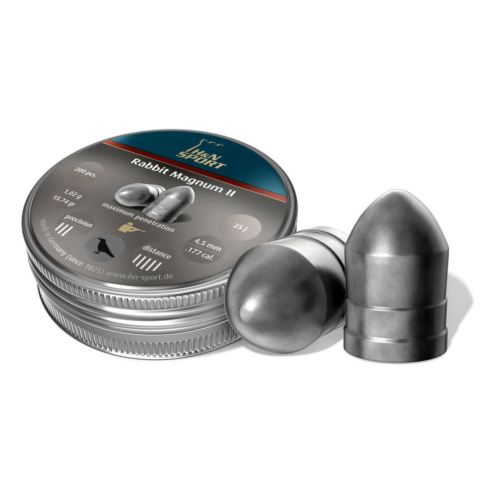 Пули пневматические H&N Rabbit Magnum II 4,5мм 1,02г (200шт)