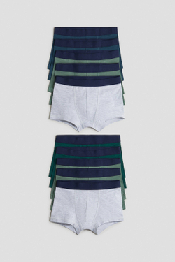 H&M Набор из десяти трусов-боксеров, светло-серый