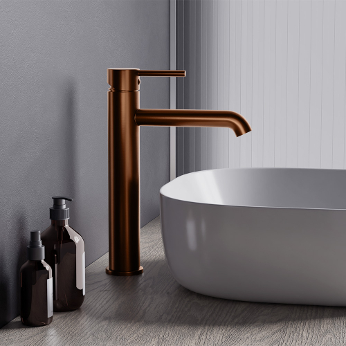 Смеситель для раковины высокий, розовое золото Damixa Scandinavian Pure 360250500