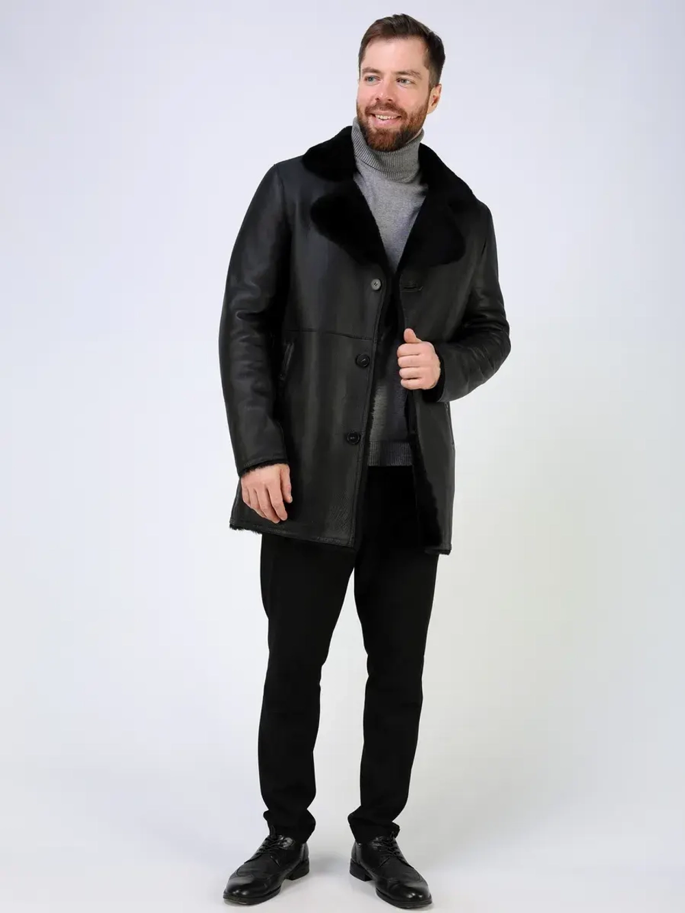 Дубленка зимняя натуральная куртка - пальто