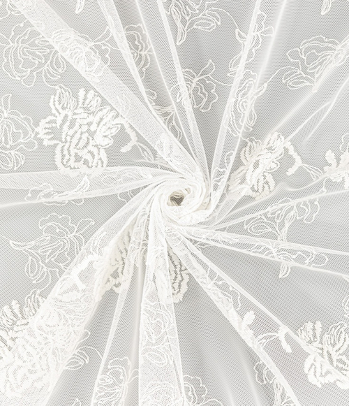 Тюль Legrand Лея белый с фигурным краем