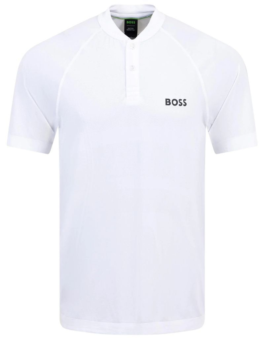 Мужское теннисное поло BOSS x Matteo Berrettini Pariq MB Polo - белый