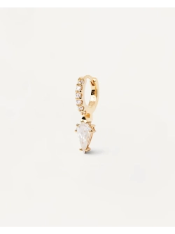 Одиночная серьга Manila серебро 925 пробы покрытое золотом