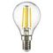 Лампа светодиодная филаментная Lightstar LED Filament E14 6W 3000K грушая прозрачная 933802