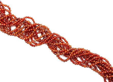Фианиты 2,2мм, огранка (нить бусин)