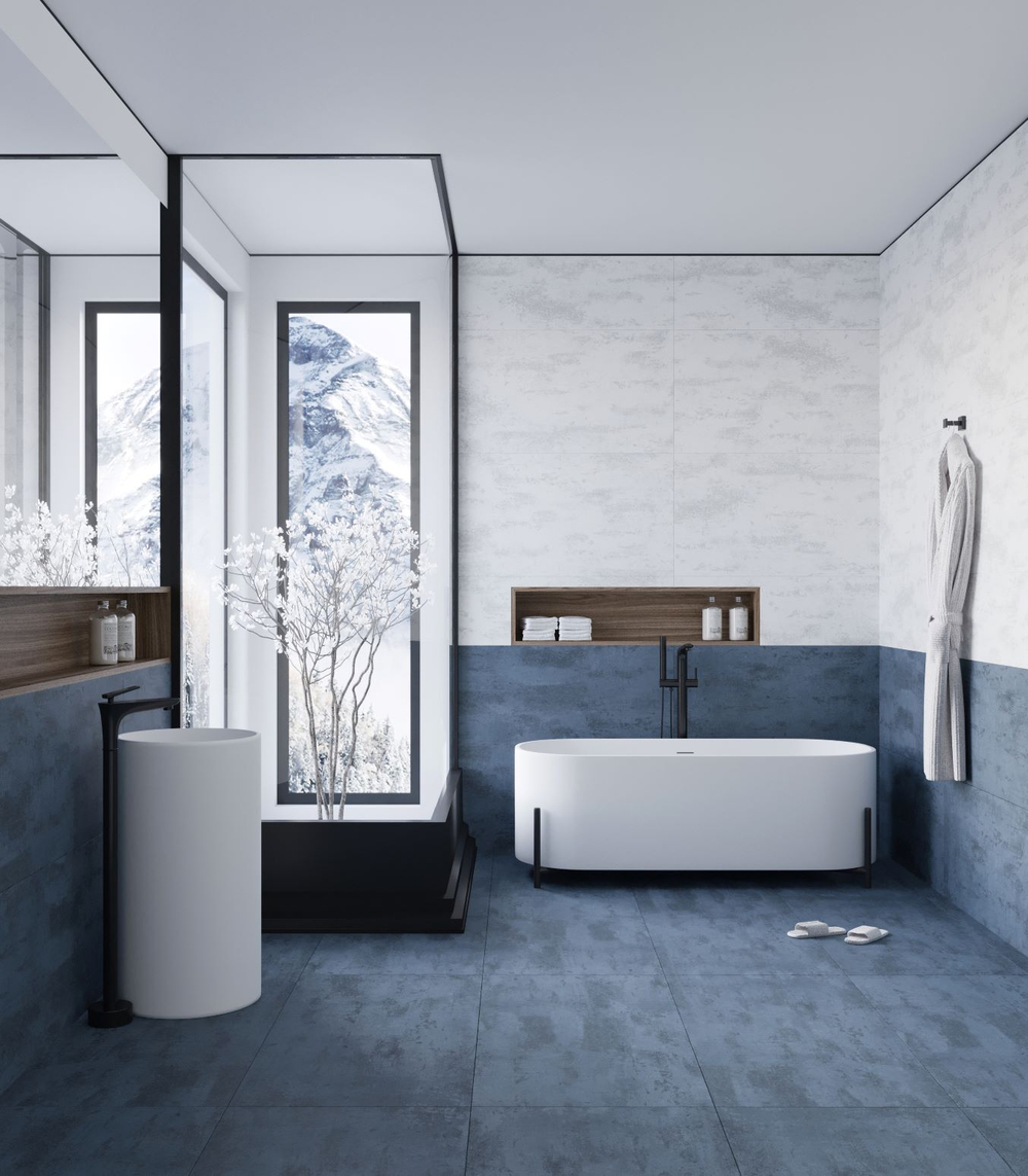 Керамогранит Metallic  White NTT99609M 600*1200мм матовая/карвинг