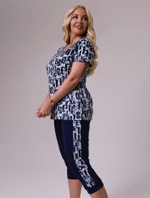 Пижама х/б бриджи+футболка УБФ0043