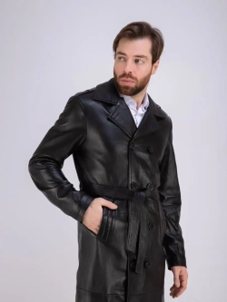 Плащ кожаный из натуральной кожи Турция