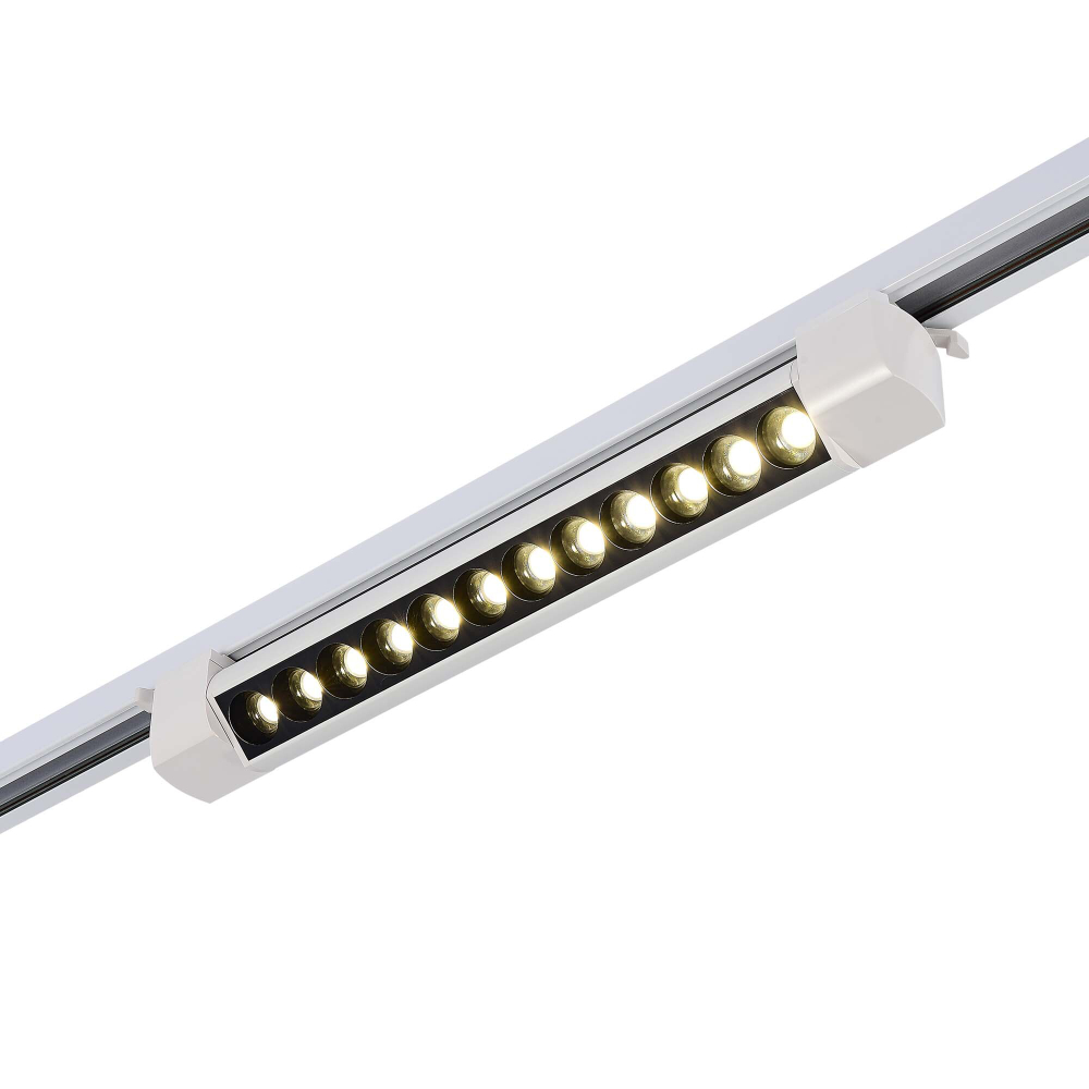 ST367.536.20 Св-к трек. Белый LED 1*20W 3000K 1 750Lm Ra&gt;90 36° IP20 L387xW49xH54 170-240V Однофазная трековая система
