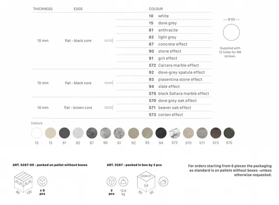 Compact Laminate для подстолья Nemo, Domino, Tiffany, Cross