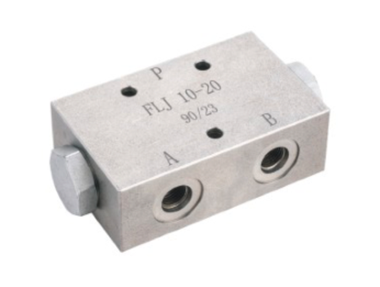 FLJ6-10 - Делитель потока дроссельный, G3/8-G3/8-G3/8, 6 - 10 л/мин, 350 бар