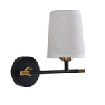 8359/1W CLASSI медь/черный/белый, металл/текстиль Бра E27 60W 240V CLAUDI