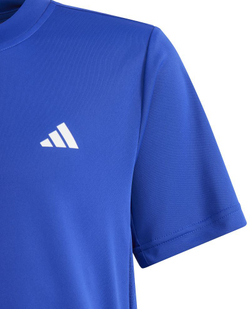 Детская теннисная футболка Adidas B Club 3 Stripes Tennis Shirt - semi lucid blue