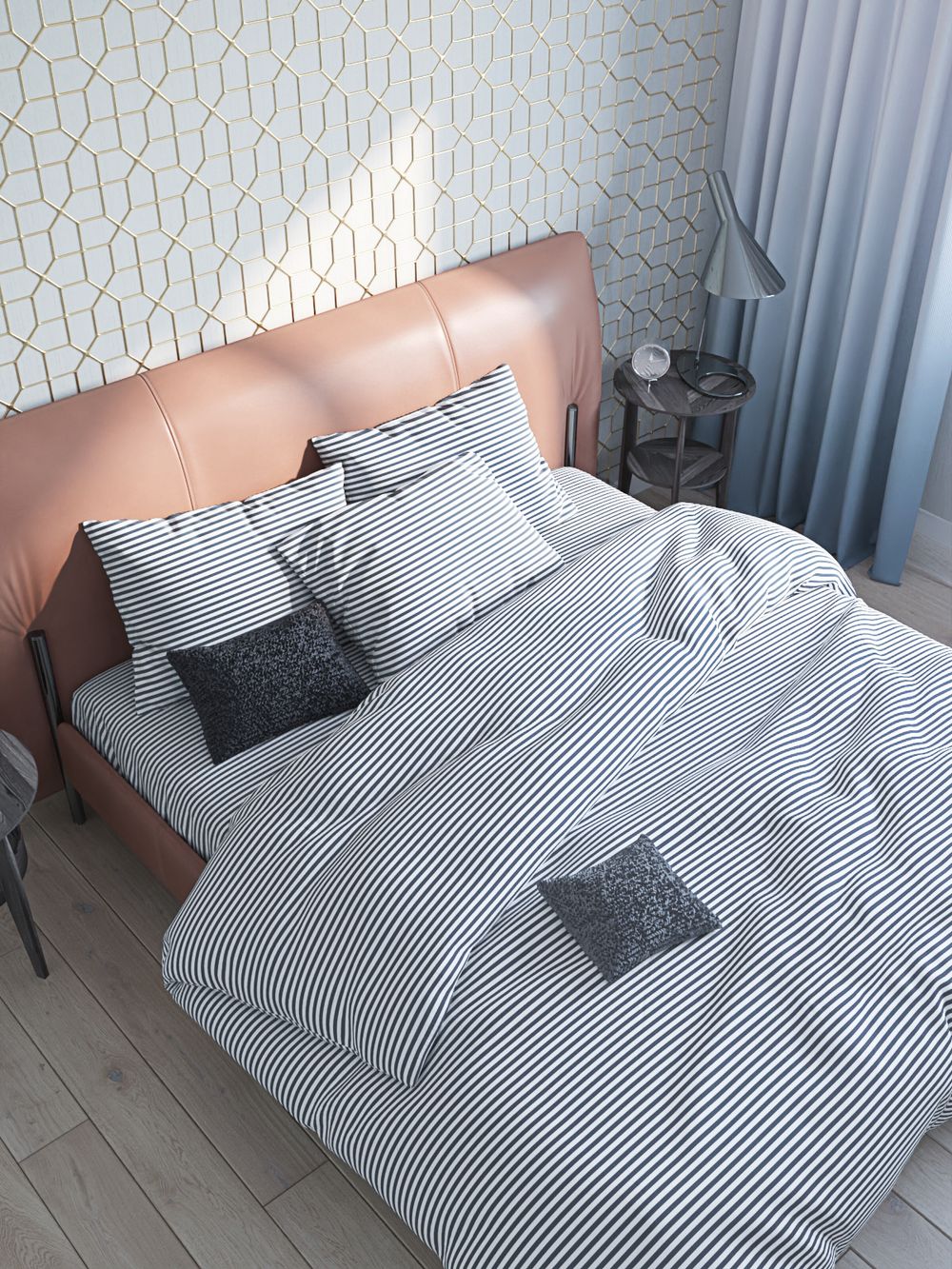 Ткань для постельного белья, WANTED (компаньон), поплин, опт (цена за один погонный метр) продается в рулонах от 50 - 80 метров.