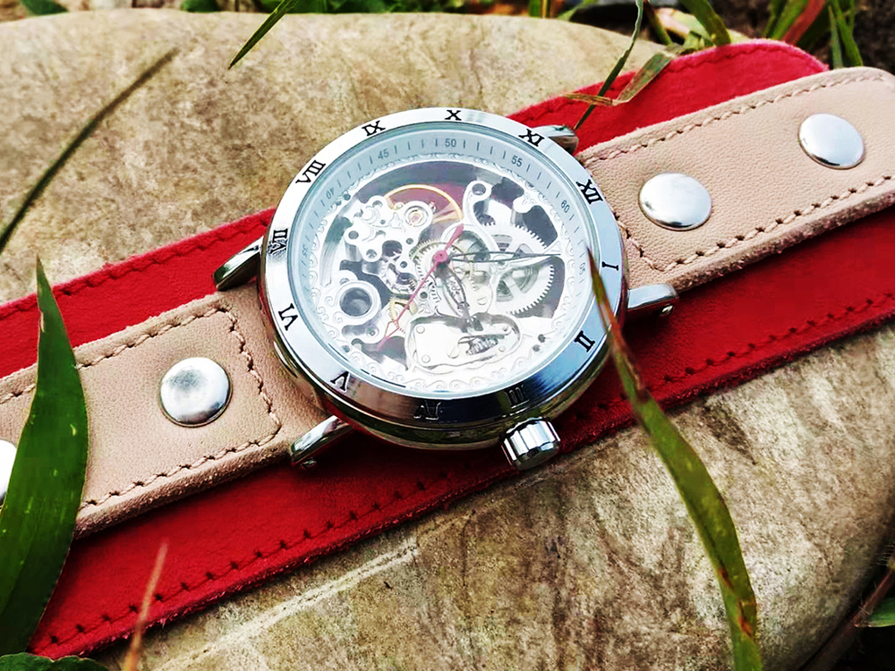 Часы скелетоны механические Cherry YOURTIME