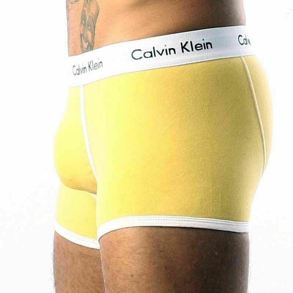 Мужские трусы боксеры желтые Calvin Klein 365 Yellow Boxer