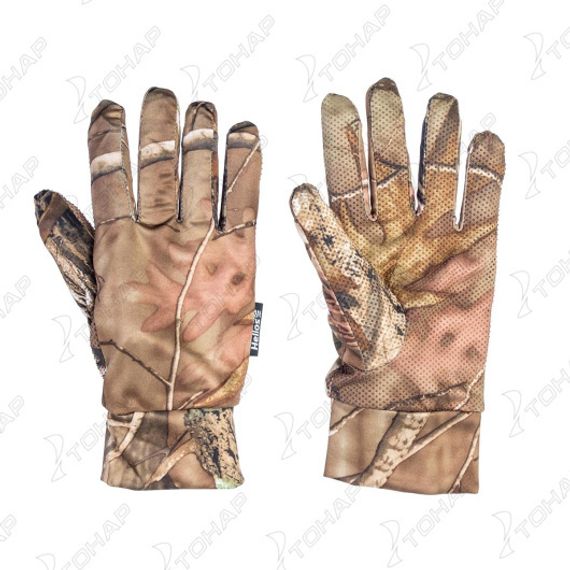 Перчатки Helios трикотажные КМФ лес р. XL