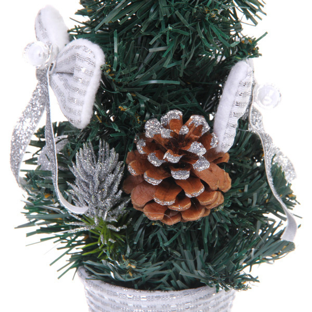 Елка в горшке «Зимняя нежность» 30 см, Серебро