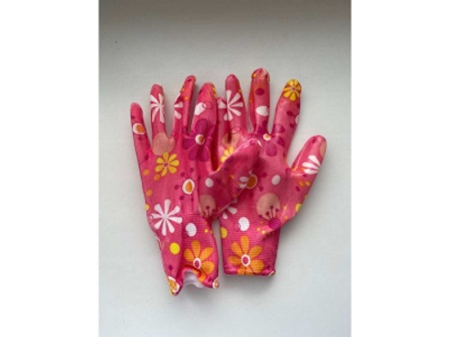 Перчатки нейлоновые с нитриловым покрытием Гламур Люкс (960/меш, уп-12шт)