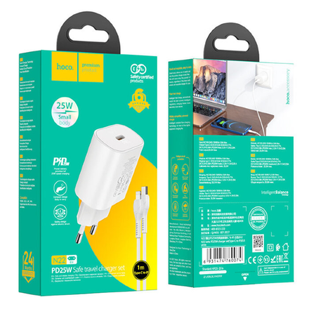 N22 Jetta PD25W charger set(Type-C to iP)(EU)