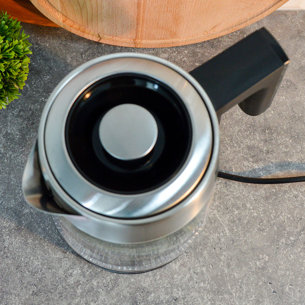 Чайник электрический 1,8л Sakura SA-2747DBK стеклянный, LED дисплей, разноцветная подсветка