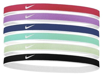 Резинка на голову Nike Tipped Swoosh Sport Headbands 6P - разноцветный