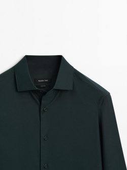 Massimo Dutti Рубашка из 100% хлопка, зеленый