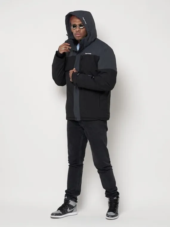 Куртка горнолыжная мужская, цвет чёрный, размер 48