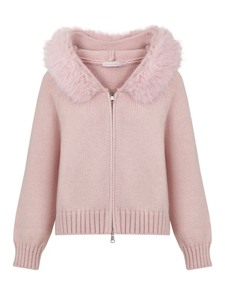 Жакет крупной вязки с пуговицами, горчичный