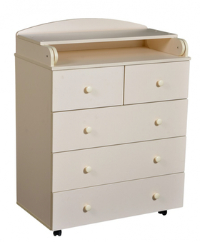 Комод пеленальный Антел Ульяна 3 800/5 слоновая кость