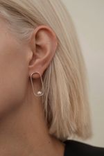 Серьги Fish Eye White