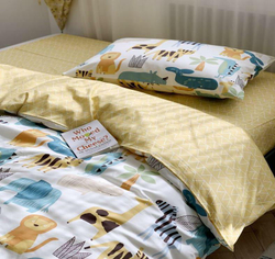 ZEPHYR HOME Постельное белье Полуторка Египетский хлопок Белый