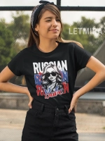 Футболка с принтом Матрёшка