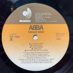 Винтажная виниловая пластинка LP ABBA Voulez Vous (Japan 1979) (No Obi) I Have A Dream