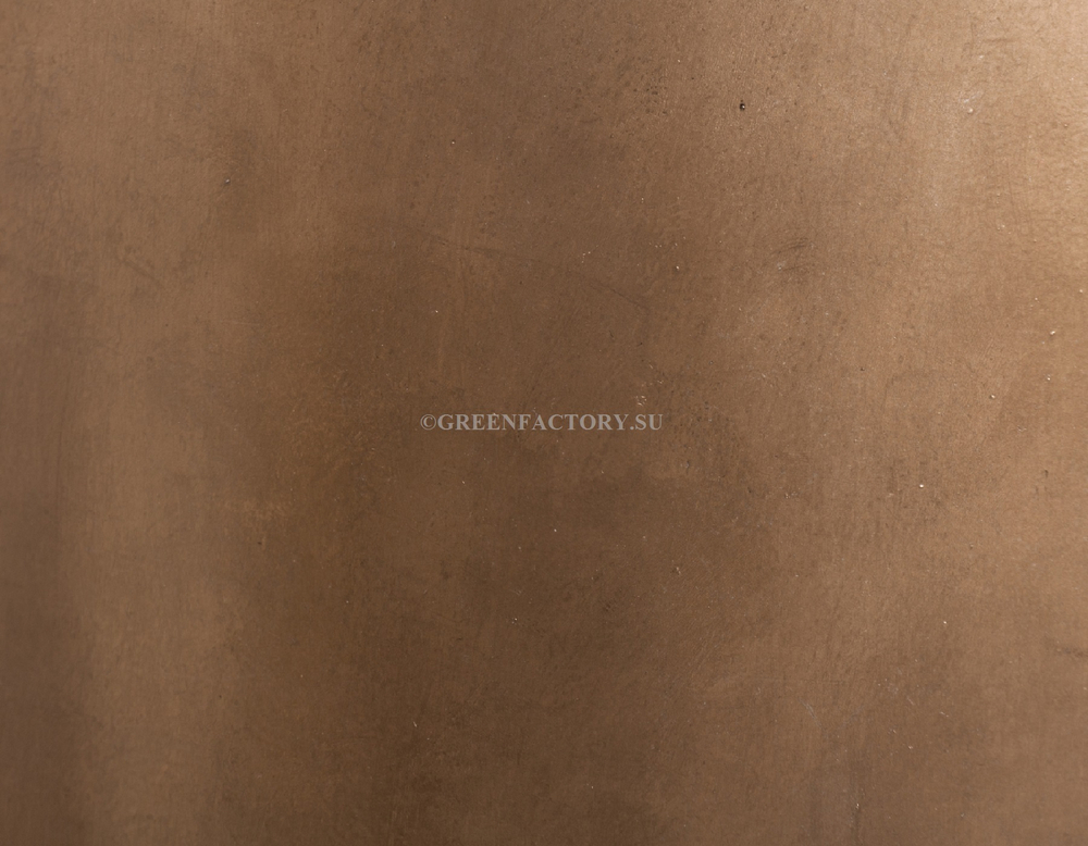 Кашпо TREEZ Effectory - Metal - Полусфера - Тёмное матовое золото