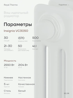 Дизайн-радиатор Royal Thermo Insignia