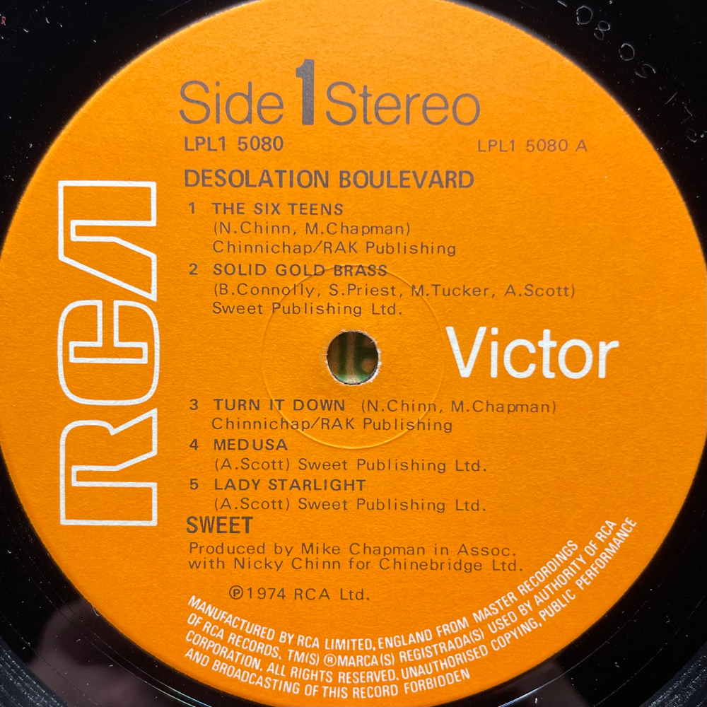 Sweet - Desolation Boulevard (Англия 1974г.)
