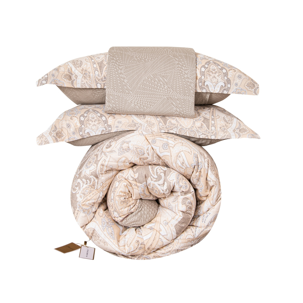 Комплект постельного белья Сатин с Одеялом 100% хлопок OB181