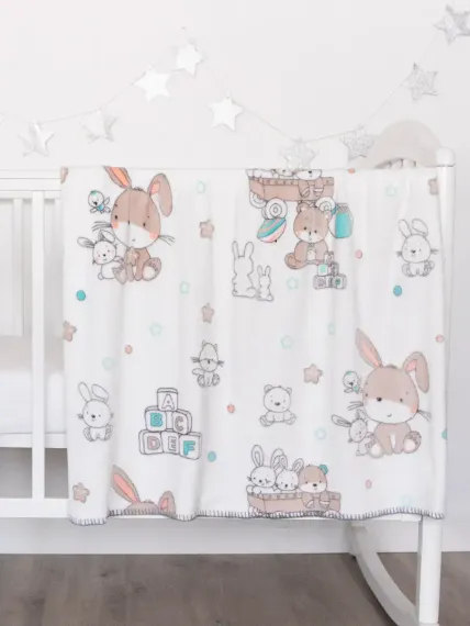 Плед плюшевый Baby Nice Micro flannel 100х118