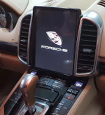 Магнитола Porsche Cayenne 958 2010-2016 (взамен РСМ3) - Carmedia NH-1004 вертикальный монитор 10.4" в стиле "Тесла" на Android 9, 6-Турбо ядер, 4Гб+64Гб