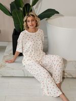 Костюм домашний с брюками Мона (белый) К15209-1М LT Collection