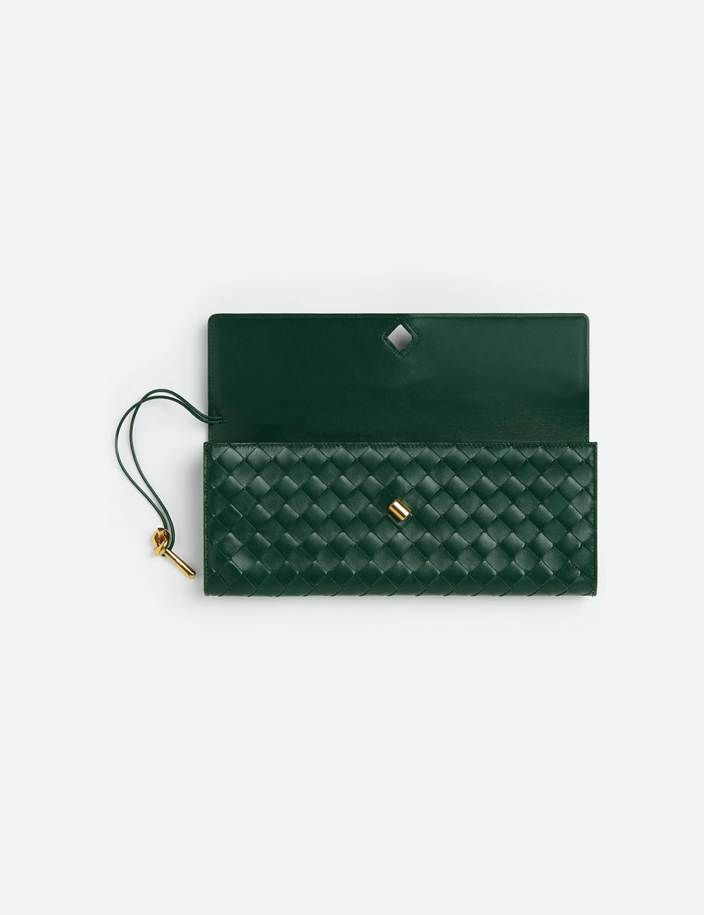 Клатч Bottega Veneta Andiamo Emerald green (741511VCPP33050)