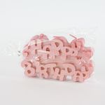 Свеча Фигура, Happy Birthday, Розовый, 13*7,5 см, 1 шт.