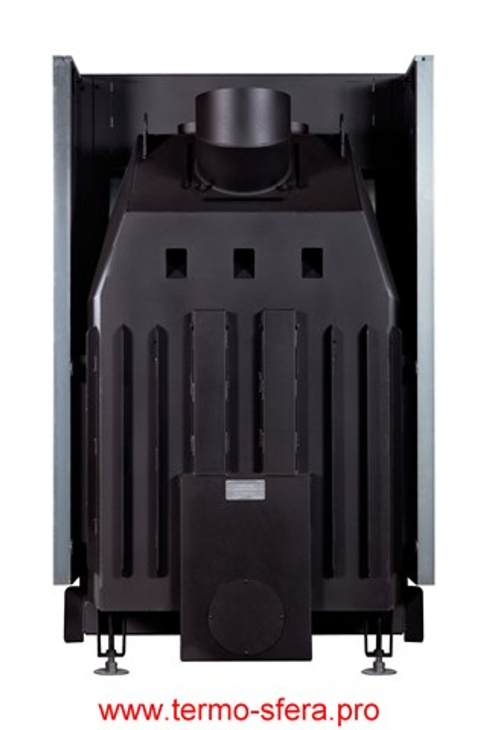 Каминная топка Экокамин ВЕГА 1000 MB принтинг черный шамот