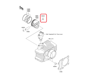 92033-1072. RING-SNAP. Kawasaki KL110, KLX110, KSR, AN110L, BR125, Z125, W650, EJ650