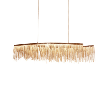 Pendant design lamp Waterfall  L100 (Rose gold)