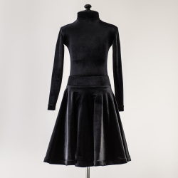 черное рейтинговое платье для бальных танцев